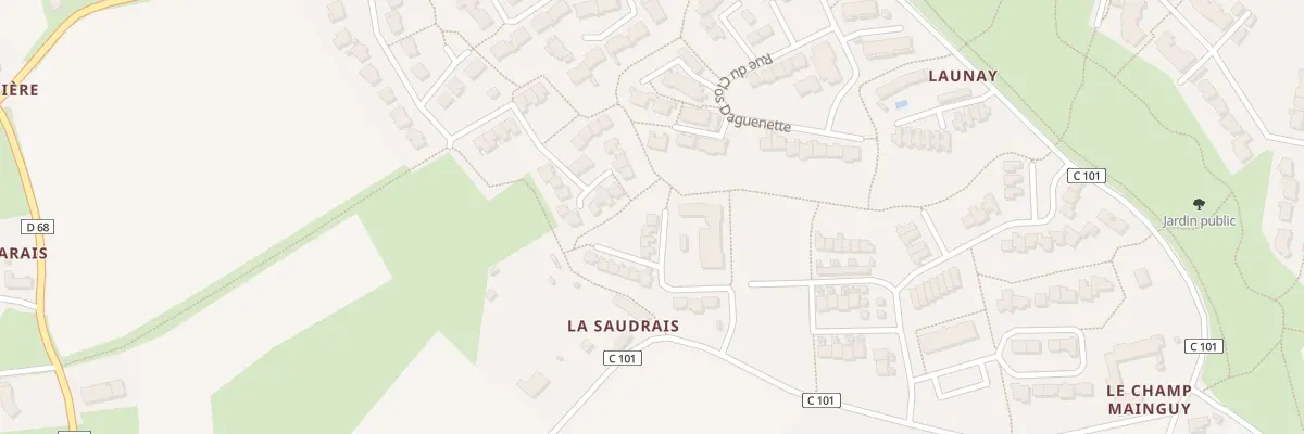Plan du 10 Rue du Clos de la Saudrais à La Chapelle-Thouarault