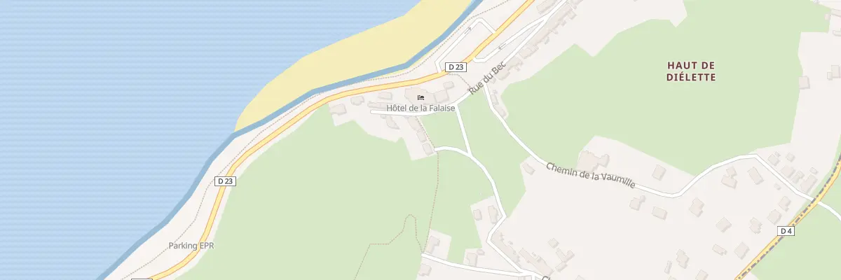Plan du 4 Che du Bas à Flamanville