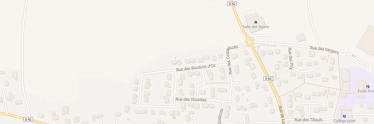 Plan du 12 Rue des Boutons d’Or à Guignen