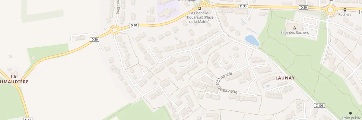 Plan du 4 Rue de la Rabine à La Chapelle-Thouarault