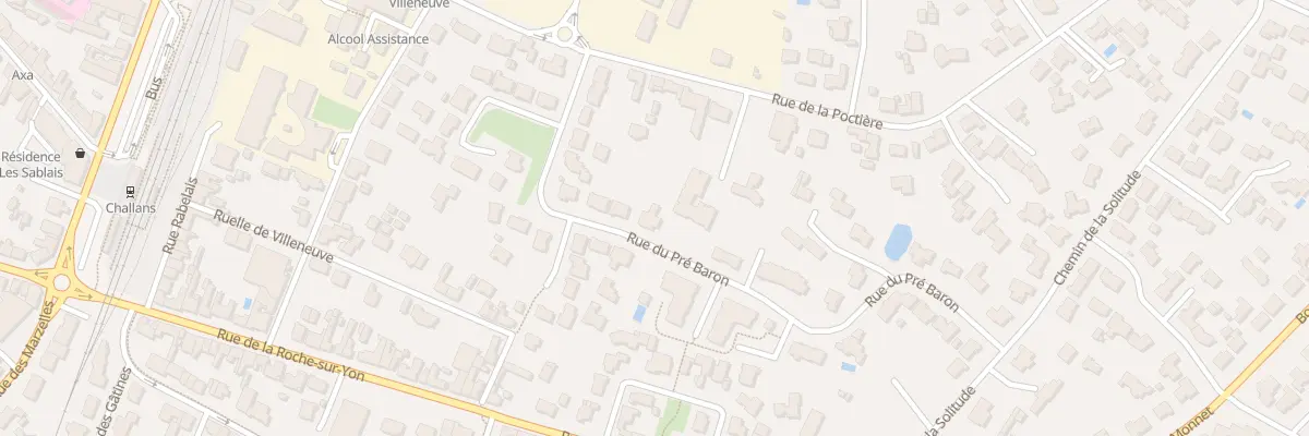 Plan du 38 Rue du pré baron à Challans