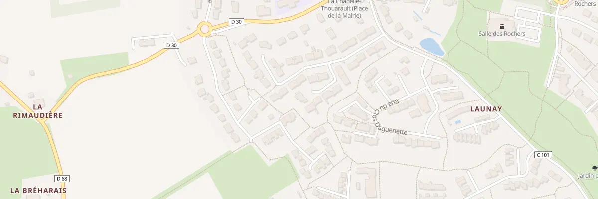 Plan du 13 Rue de la Rabine à La Chapelle-Thouarault