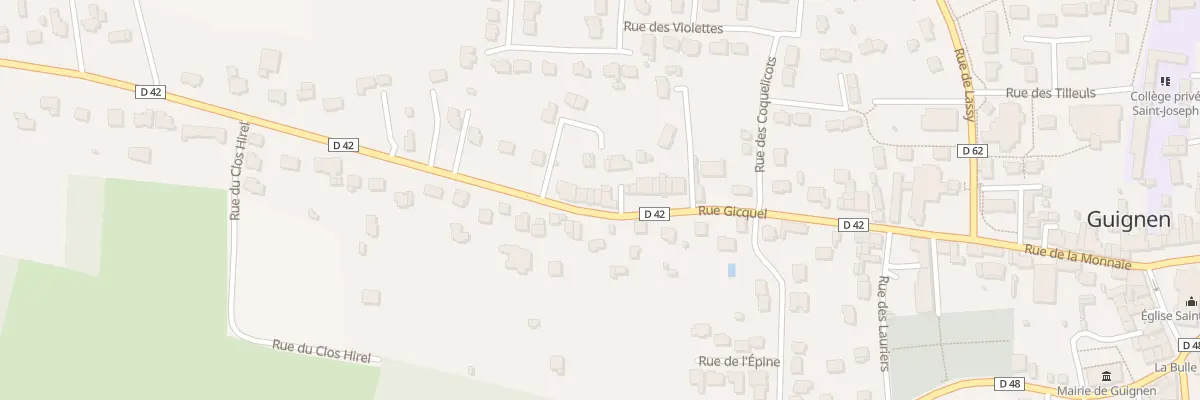 Plan du 5033 Rue Gicquel à Guignen