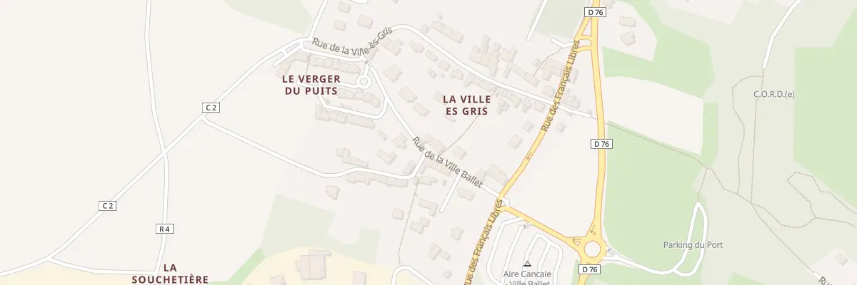 Plan du 12 Rue de la Ville-Ballet à Cancale