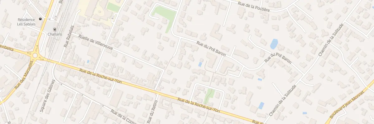 Plan du 35 Rue du pré baron à Challans