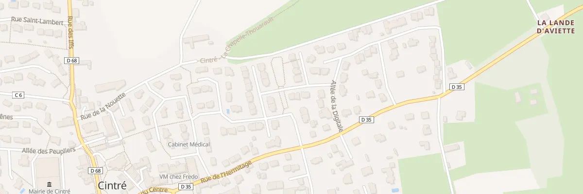 Plan du 2 Rue du Serein à Cintré