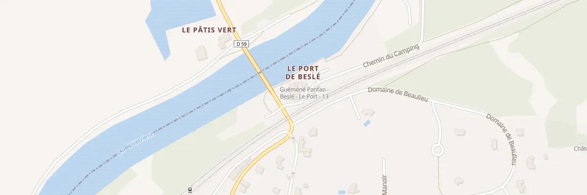 Plan du 2T Le Port de Besle à Guémené-Penfao