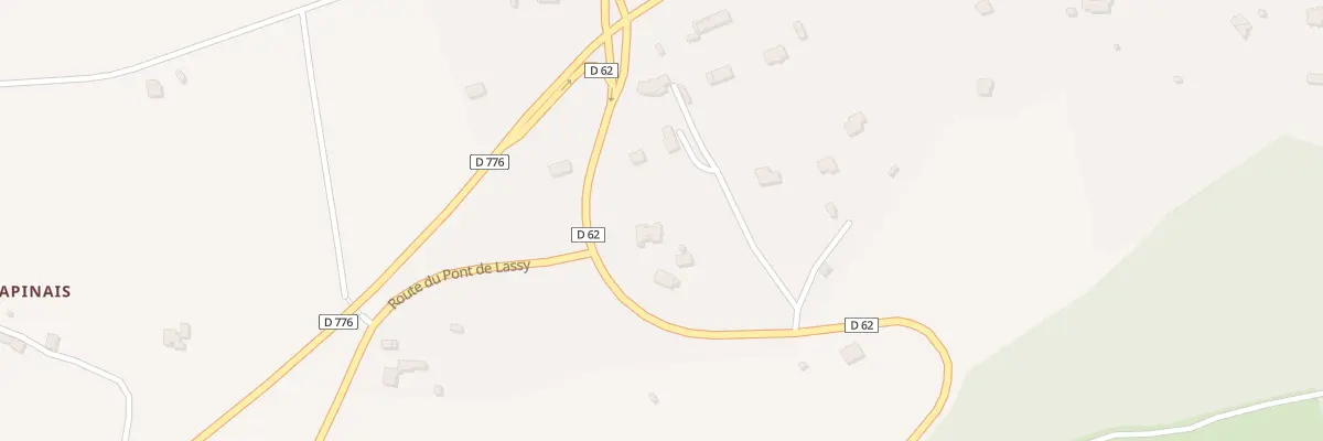 Plan des Landes de Canut à Lassy
