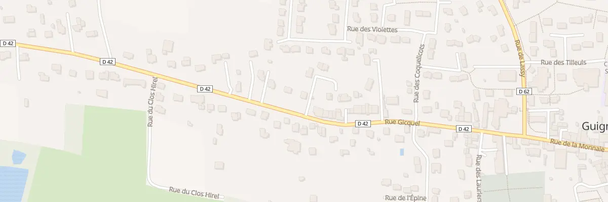 Plan du 42 Rue Gicquel à Guignen