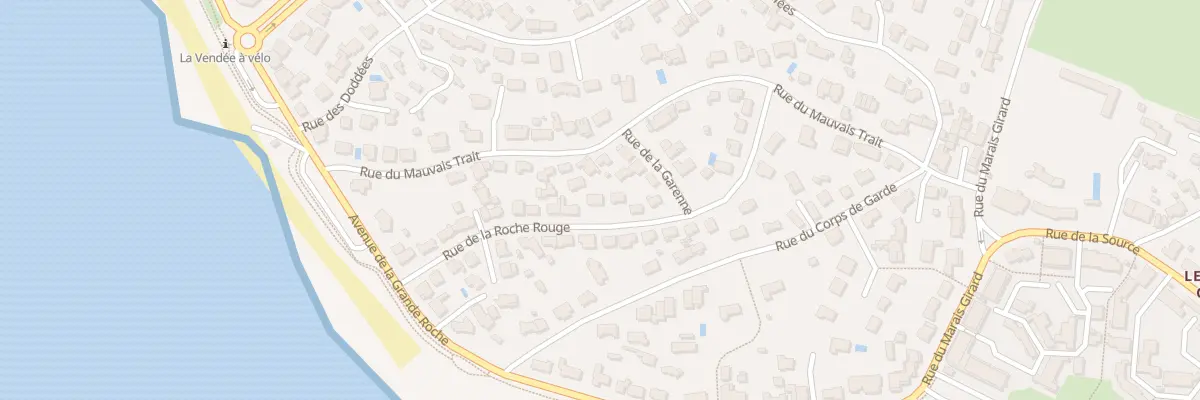 Plan du 17 Rue de la roche rouge à Bretignolles-sur-Mer