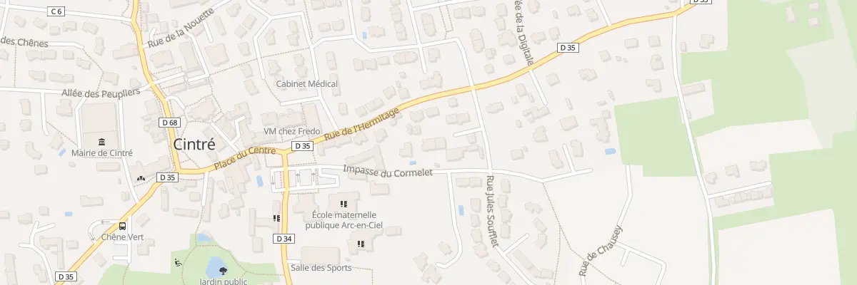 Plan du 7 Imp du Cormelet à Cintré