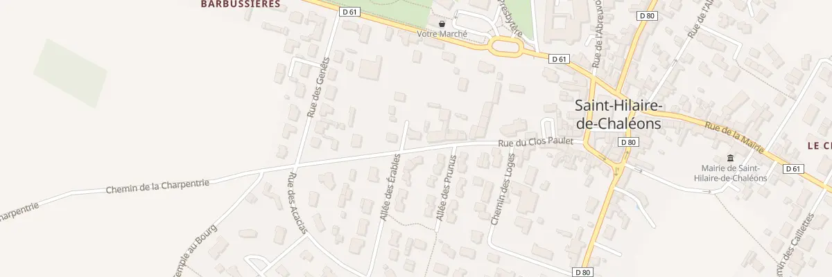 Plan du 14 Rue du Clos Paulet à Saint-Hilaire-de-Chaléons