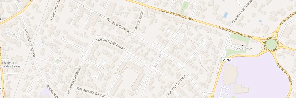 Plan du 38 Rue La Cornerie à Challans