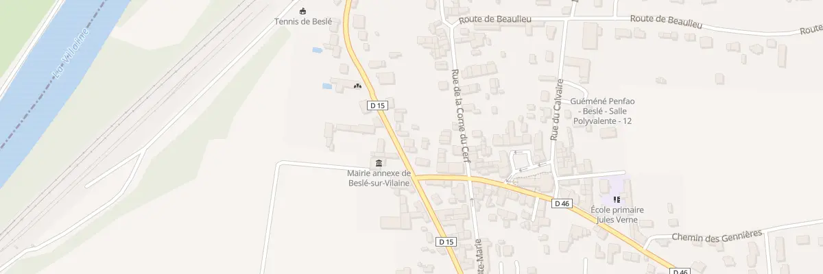 Plan du 43 Rue du Gen de Gaulle - Besle à Guémené-Penfao