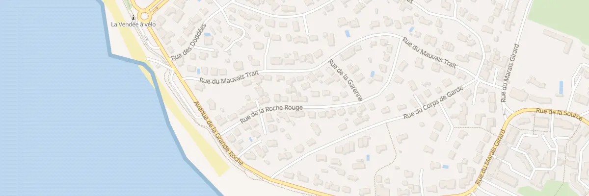 Plan du 21 Rue de la roche rouge à Bretignolles-sur-Mer