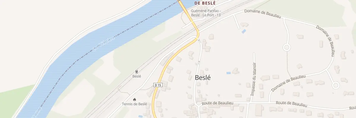 Plan du 79 Rue du Gen de Gaulle - Besle à Guémené-Penfao