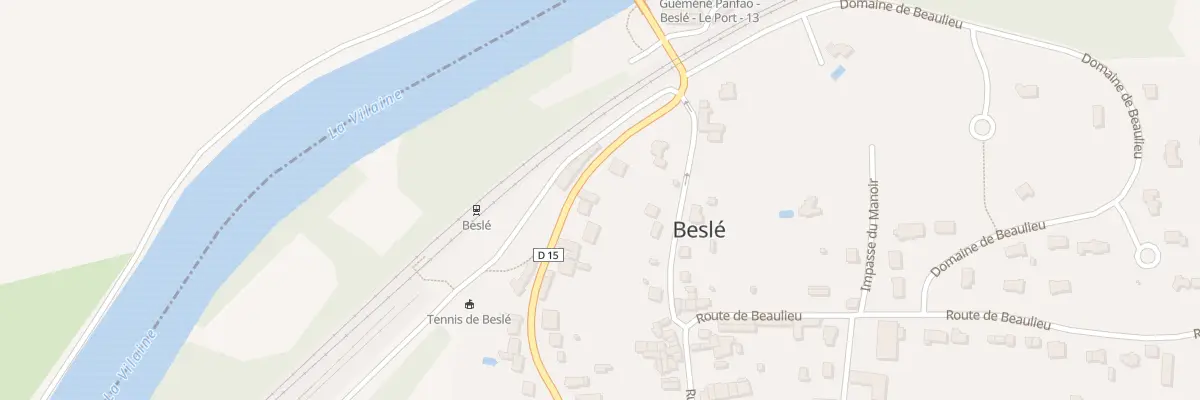 Plan du 73 Rue du Gen de Gaulle - Besle à Guémené-Penfao