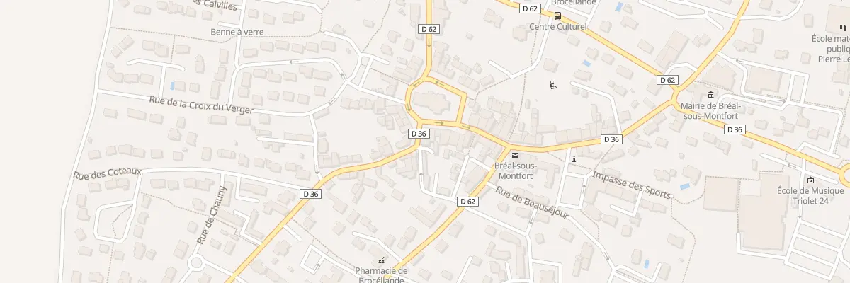 Plan du 2 Rue de Saint-Thurial à Bréal-sous-Montfort