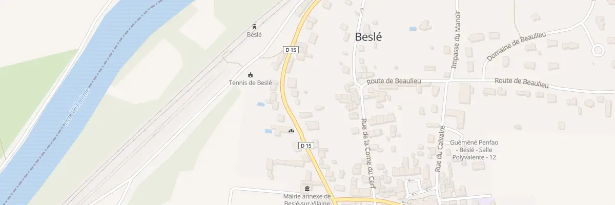 Plan du 57 Rue du Gen de Gaulle - Besle à Guémené-Penfao