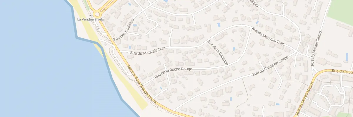 Plan du 25 Rue de la roche rouge à Bretignolles-sur-Mer