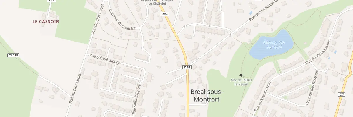 Plan du 24 Rue de Montfort à Bréal-sous-Montfort