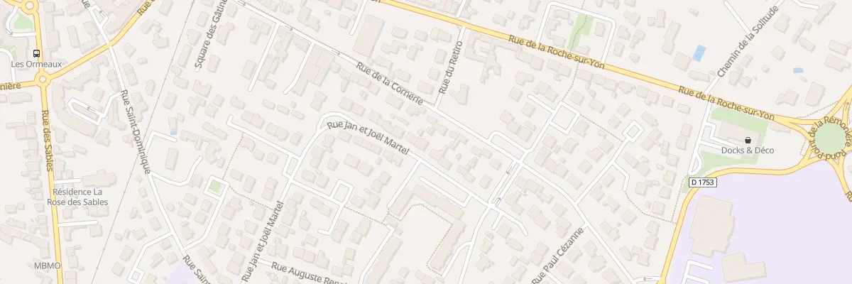 Plan du 10 Rue Jan et Joël Martel à Challans