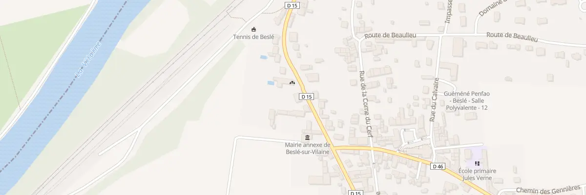 Plan du 36 Rue du Gen de Gaulle - Besle à Guémené-Penfao