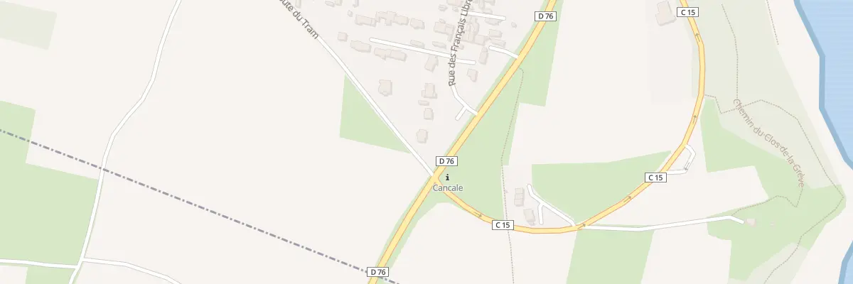 Plan du 1 Rue des Français Libres à Cancale