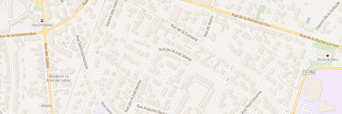 Plan du 9 Rue Jan et Joël Martel à Challans