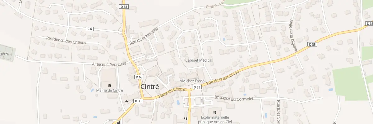 Plan du 6 All du Chèvrefeuille à Cintré