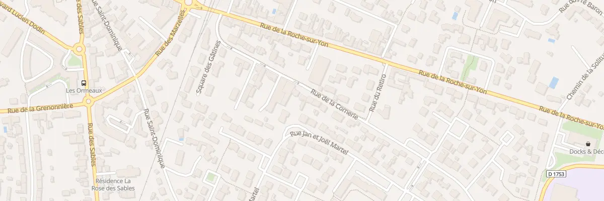 Plan du 20 Rue La Cornerie à Challans