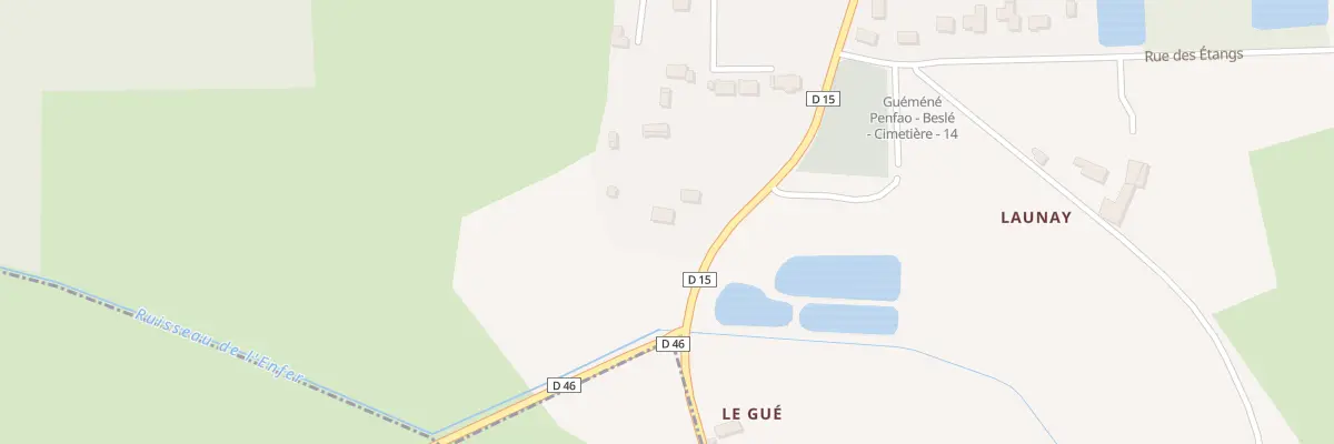 Plan du 2 Rue du Gue - Besle à Guémené-Penfao