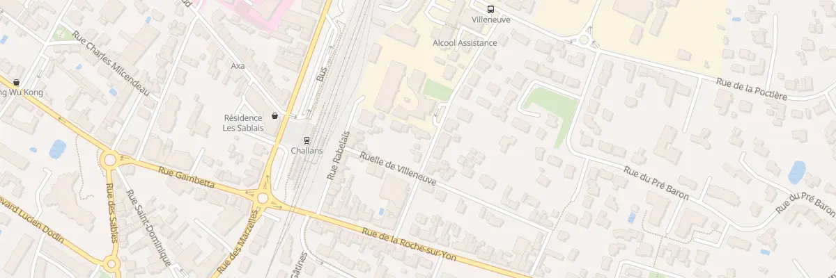 Plan du 11 Rue de villeneuve à Challans