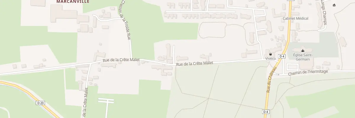 Plan du 18 Rue de la Crete Malet à Flamanville