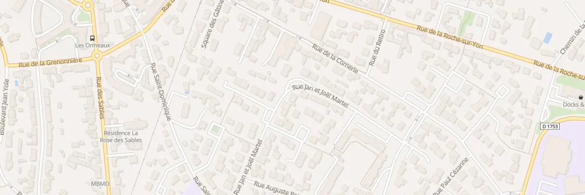 Plan du 13 Rue Jan et Joël Martel à Challans