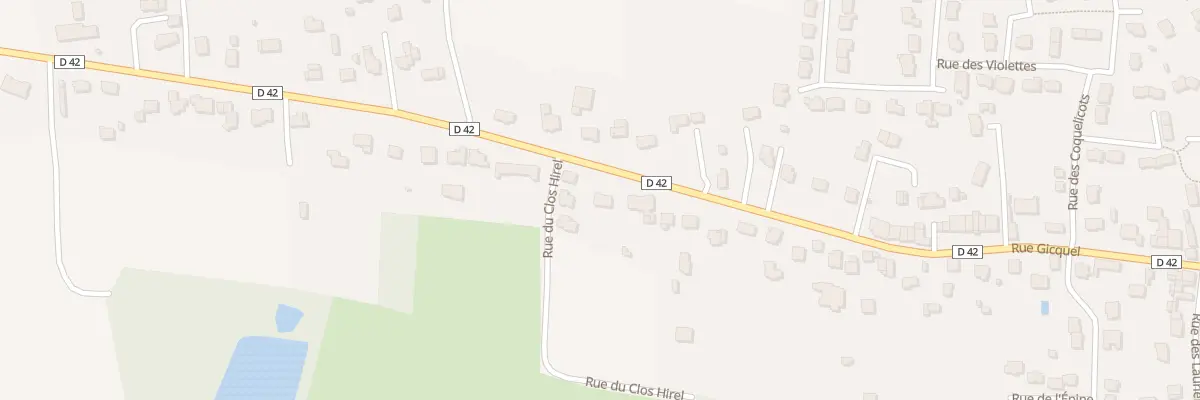 Plan du 5388 Rue Gicquel à Guignen