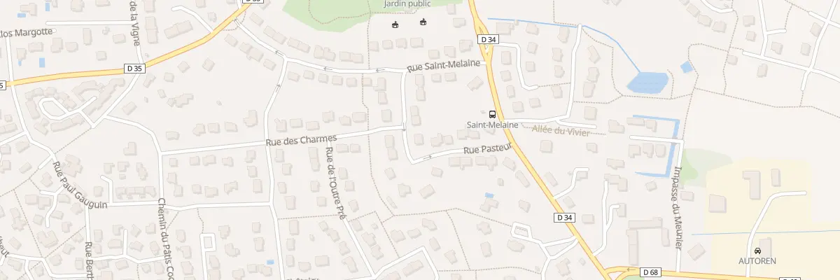 Plan du 12 Rue Pasteur à Cintré