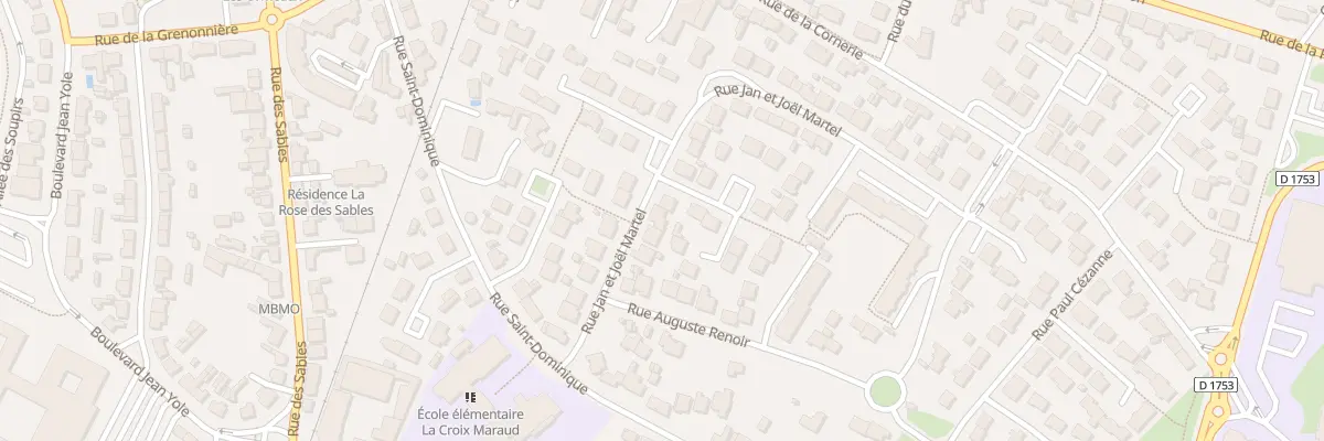 Plan du 21 Rue Jan et Joël Martel à Challans