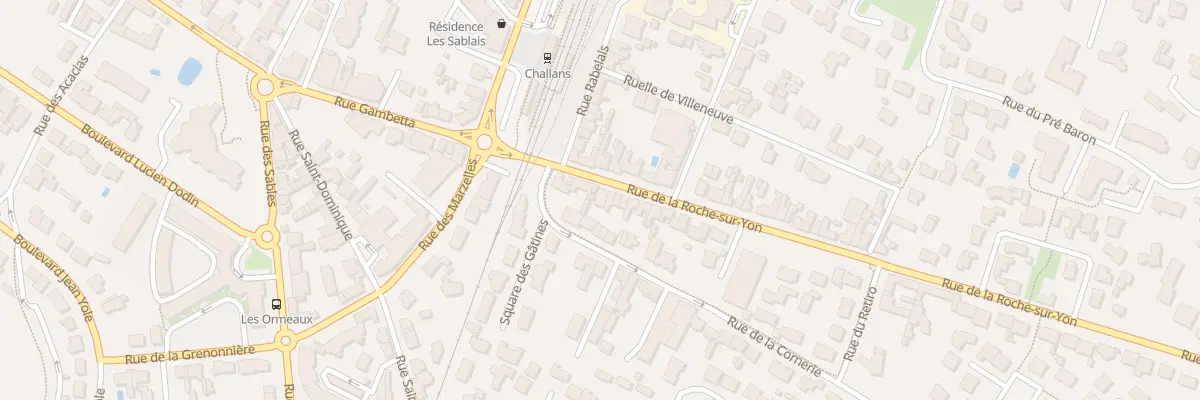 Plan du 6 Rue de la roche-sur-yon à Challans