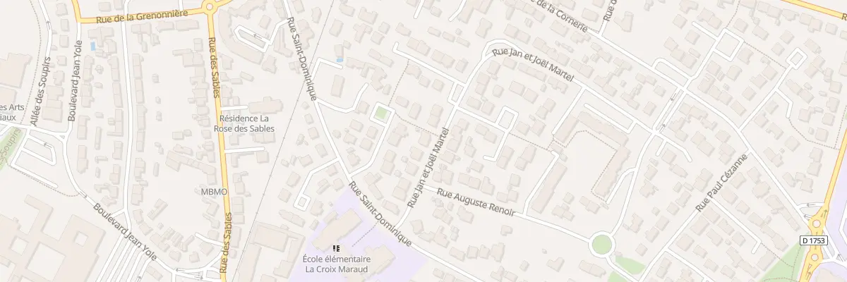 Plan du 32 Rue Jan et Joël Martel à Challans