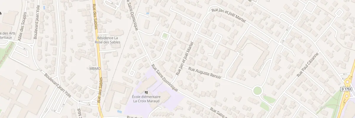 Plan du 36 Rue Jan et Joël Martel à Challans