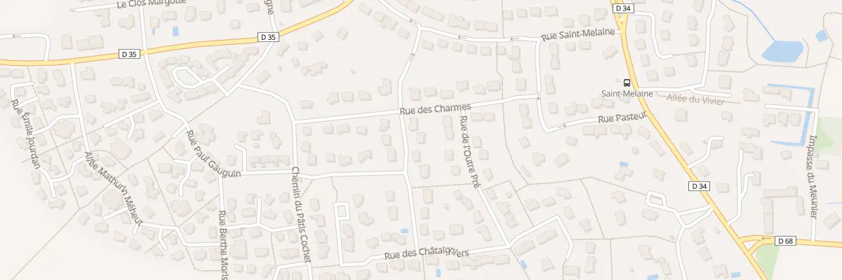 Plan du 6 All des Marronniers à Cintré