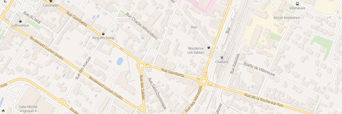 Plan du 55 Rue gambetta à Challans