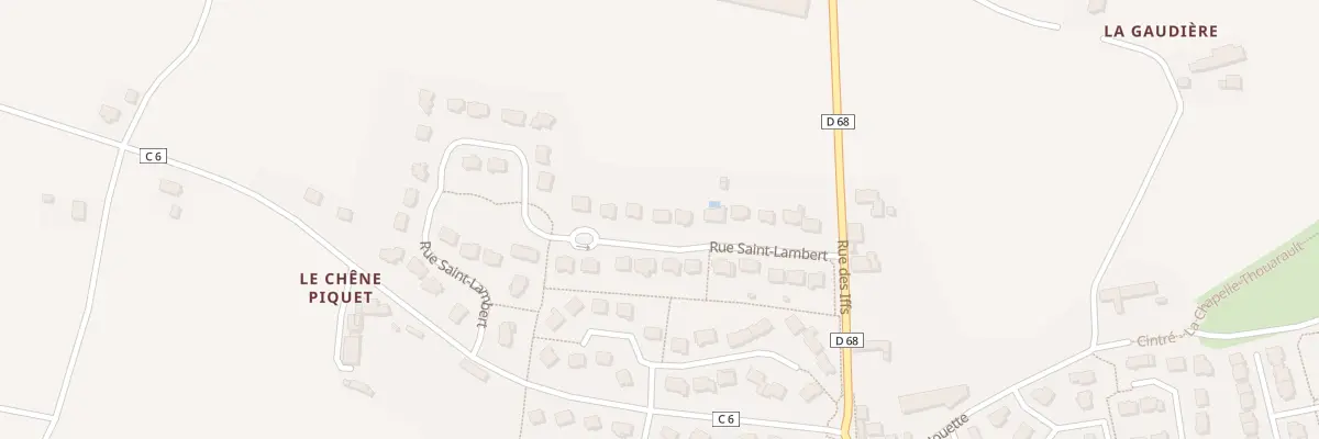 Plan du 13 Rue Saint-Lambert à Cintré