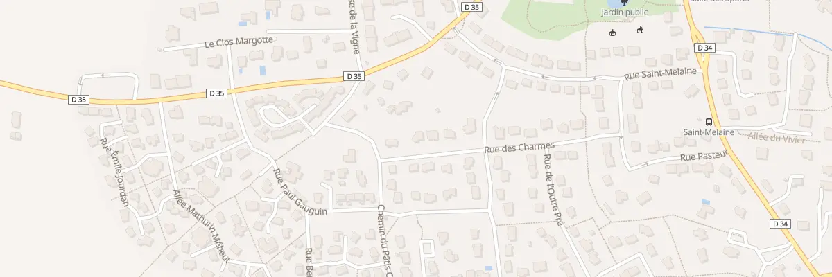 Plan du 5 Rue des Charmes à Cintré