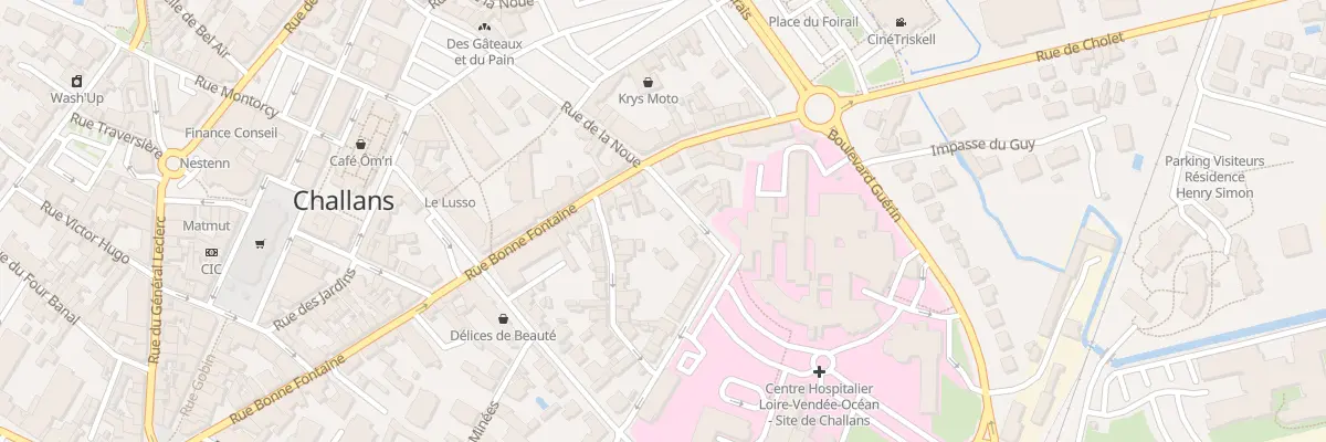 Plan du 2 Bd de l’Est à Challans