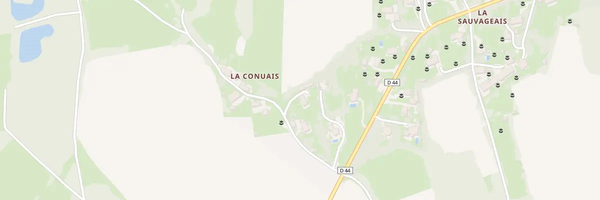 Plan du 6 La Conuais à Goven