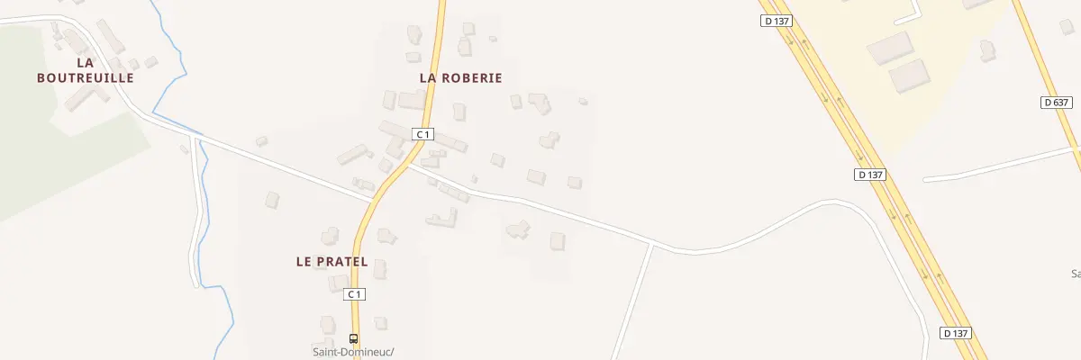 Plan du 8000 La Roberie à Saint-Domineuc