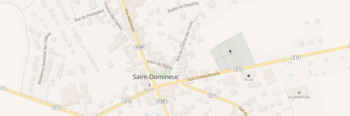 Plan du 3 Rue du Champ des Cours à Saint-Domineuc