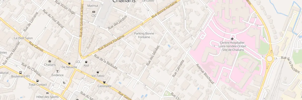 Plan du 8 Rue des minées à Challans